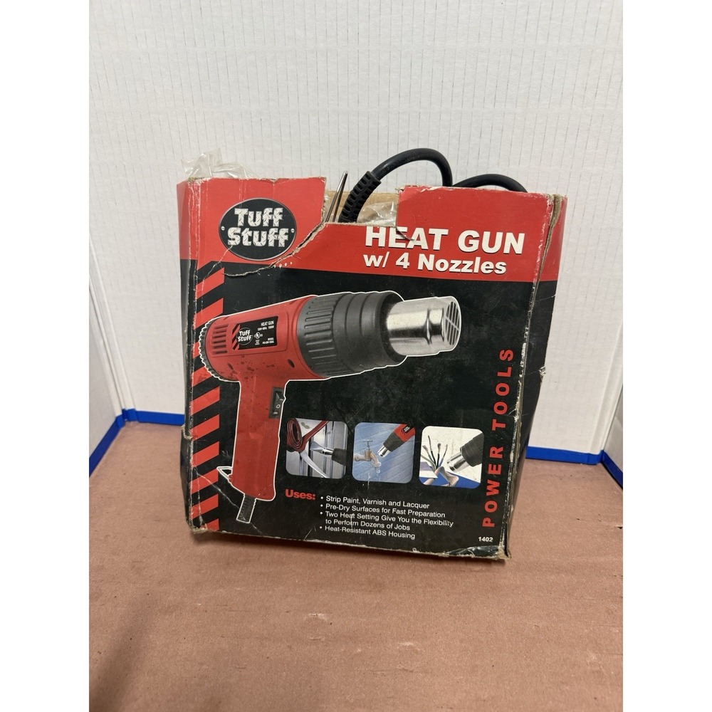 Tuff Stuff Heat Gun 1500W Dual Temp 572°F / 1000°F Corded Tested